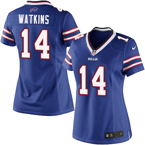 Women's Limited Sammy Watkins Nike Jersey Royal Blue Home - #14 NFL Buffalo Bills